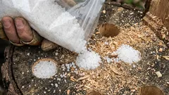  Im Garten ist von dem Baumstumpf keine Spur mehr zu sehen. Eine bewährte Methode für Gärtner.