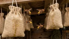 Wie man Wespen die ganze Saison über von der Veranda fernhält